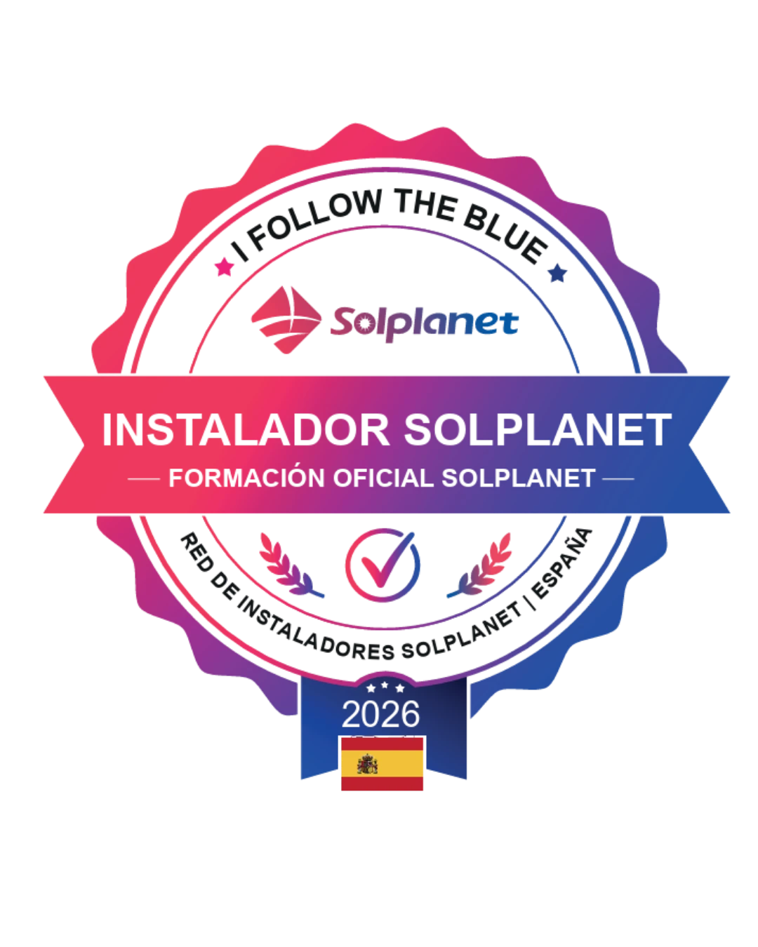 Certificado Instalador Oficial SolPlanet 2026 — Energías Lumilec — Red de instaladores España